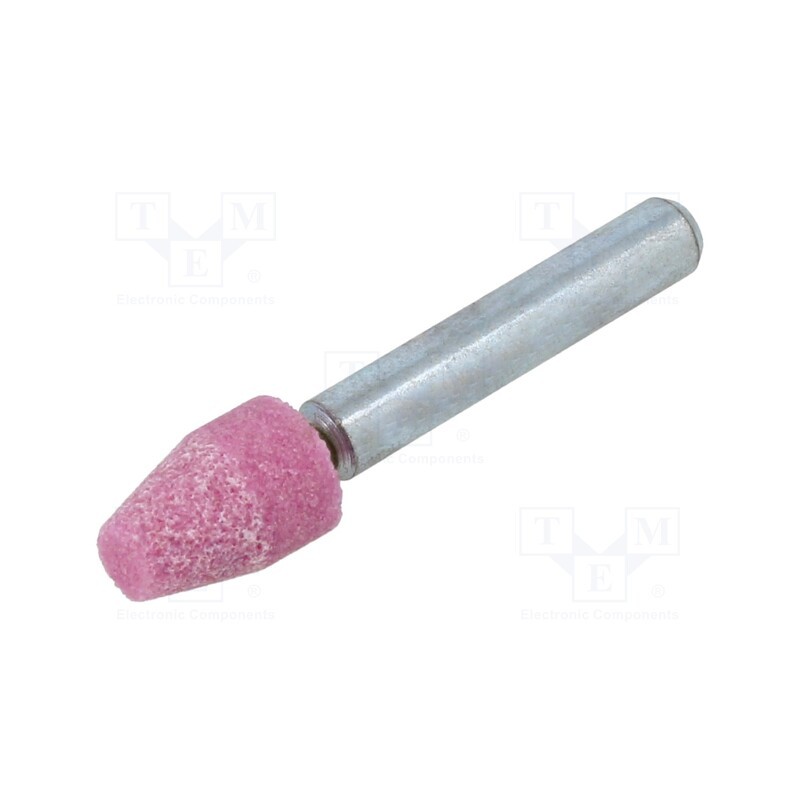 10 pcs : MC.005 - Grindingstone, Ø: 10mm, Ø: 6mm, Tip mat: aluminium oxide