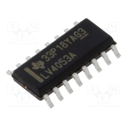10 pcs : SN74LV4053ADR - IC: multiplexer, Ch: 2, SOIC16, 2÷5.5VDC