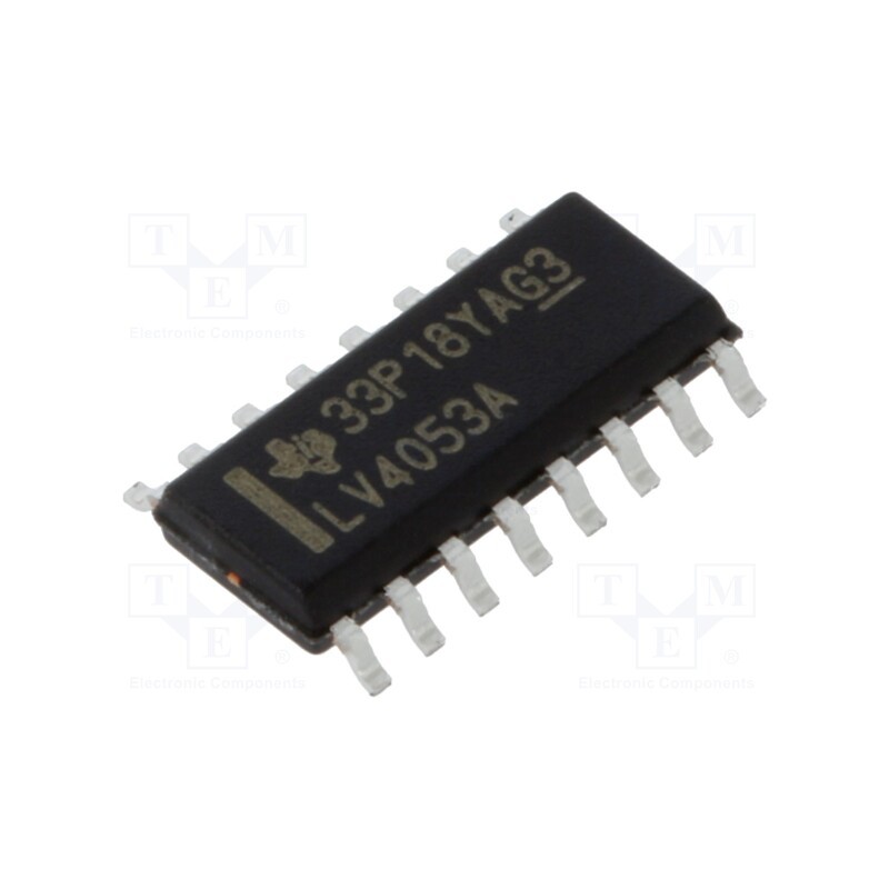10 pcs : SN74LV4053ADR - IC: multiplexer, Ch: 2, SOIC16, 2÷5.5VDC