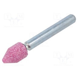10 pcs : MB.002 - Grindingstone, Ø: 10mm, Ø: 6mm, Tip mat: aluminium oxide