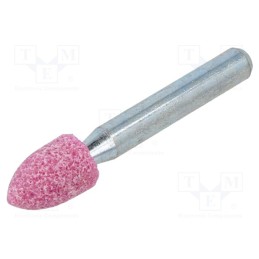 10 pcs : ML.004 - Grindingstone, Ø: 10mm, Ø: 6mm, Tip mat: aluminium oxide