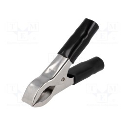 10 pcs : - Crocodile clip, 30A, Grip capac: max.25mm, Overall len: 80mm