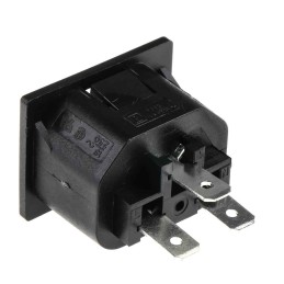 1 pcs - Bulgin C13 Snap-In IEC Connector Socket, 10A, 250 V