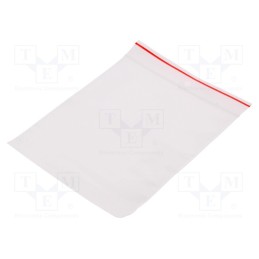10 pcg : 02-05-1113 - Self-seal bag, L: 130mm, Width: 110mm, Thick: 40um, polyetylene