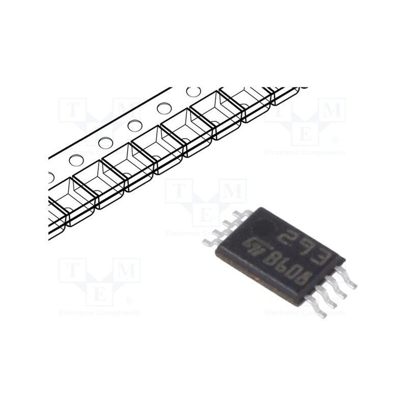 10 pcs : LM293PT - IC: comparator, low-power, Cmp: 2, 2÷36V, SMT, TSSOP8,