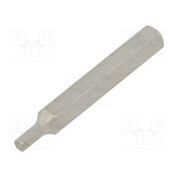 10 pcs : 40623 - Screwdriver bit, hex key, HEX 5/64', Overall len: 28mm, MICRO