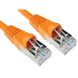1 pcs - RS PRO Cat6a Straight Male RJ45 to Straight Male RJ45 Ethernet Cable, S/FTP, Orange LSZH Sheath, 1.5m, Low Smoke Zero
