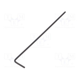 10 pcs : 5638 - Wrench, hex key,spherical, HEX 1,5mm, Overall len: 91mm