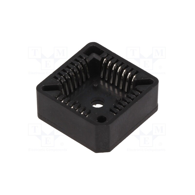 10 pcs : PLCC 28 - Socket: integrated circuits, PLCC28, THT, phosphor bronze, tinned