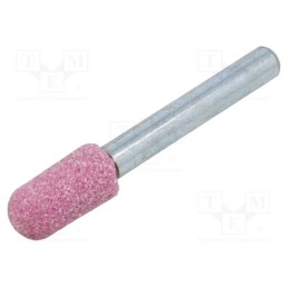 10 pcs : MI.002 - Grindingstone, Ø: 10mm, Ø: 6mm, Tip mat: aluminium oxide