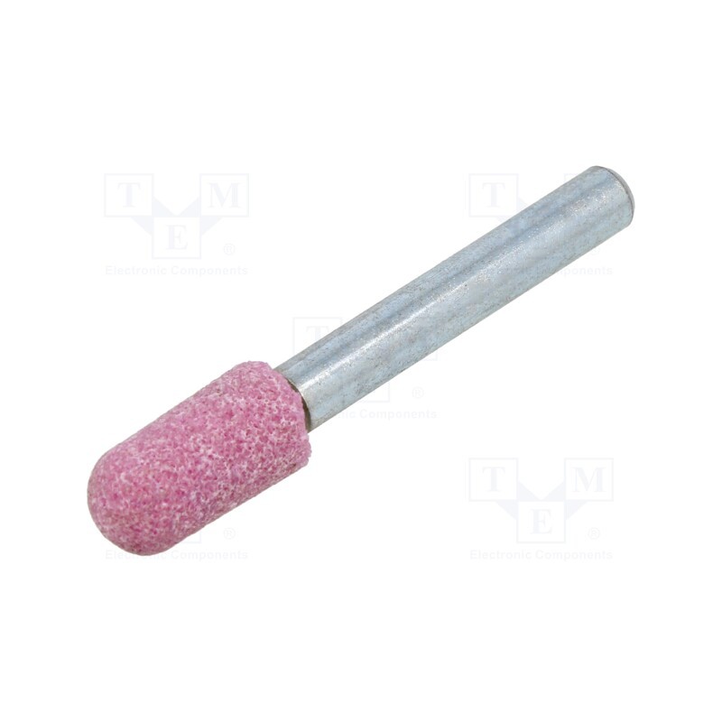 10 pcs : MI.002 - Grindingstone, Ø: 10mm, Ø: 6mm, Tip mat: aluminium oxide