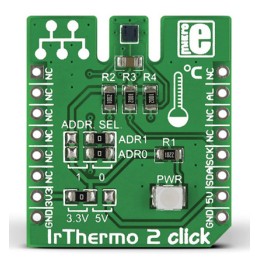 1 pcs - MikroElektronika IR Thermo 2 Click Temperature Sensor mikroBus Click Board for TMP007