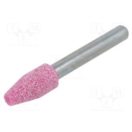 10 pcs : MC.006 - Grindingstone, Ø: 10mm, Ø: 6mm, Tip mat: aluminium oxide