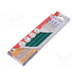 10 pcg : BN1021C UN ZIE - Hot melt glue, Ø: 11mm, green, L: 200mm, Bonding: 15÷20s, 5pcs.