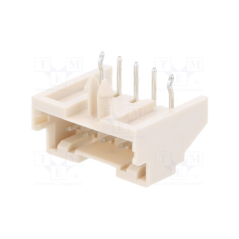 20 pcs : S05B-XASK-1 - Socket, wire-board, male, XA, 2.5mm, PIN: 5, THT, 250V, 3A, -25÷85°C