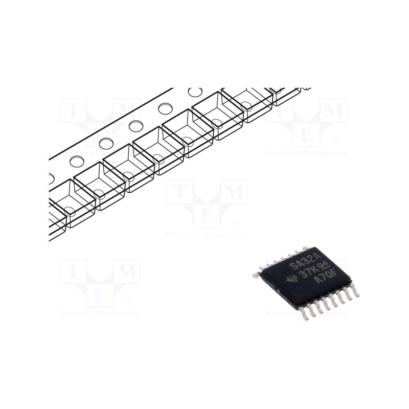 10 pcs : AM26LS32ACPWR - IC: interface, line receiver, half duplex,RS422 / RS423, TSSOP16