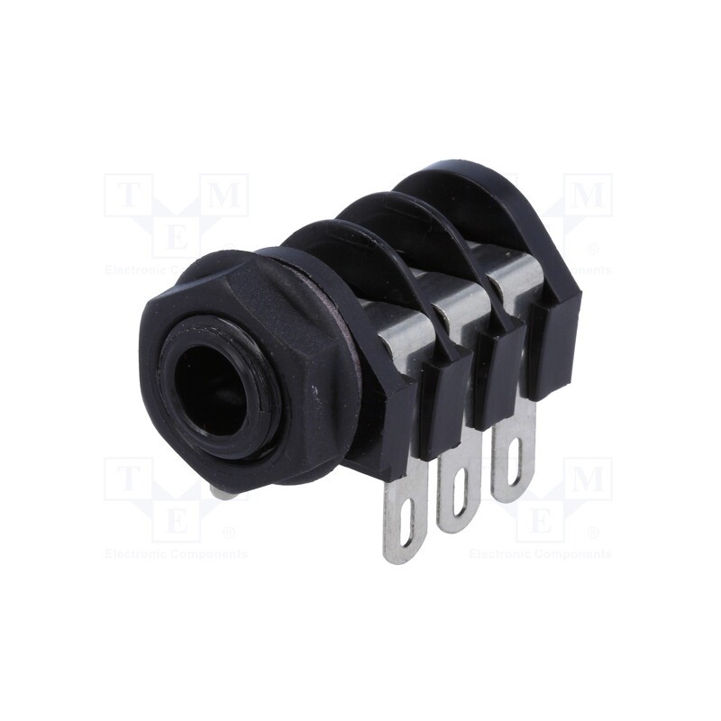 10 pcs : S2/BBB (CL1220A) - Socket, Jack 6,3mm, female, stereo,with triple switch, ways: 3