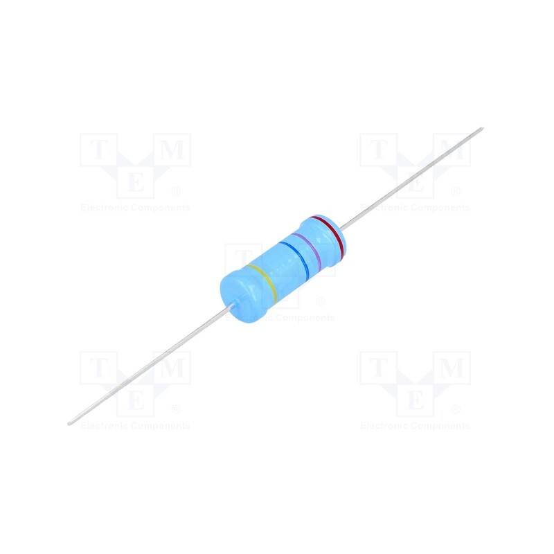 20 pcs : VR68000002705JAC00 - Resistor: metal glaze, THT, 27MΩ, 1W, ±5%, Ø6.8x19mm, 200ppm/°C