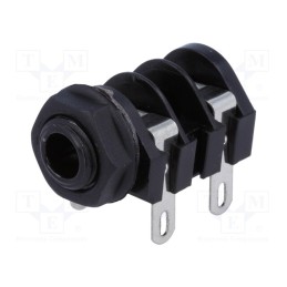 10 pcs : S2/BNB (CL1160A) - Socket, Jack 6,3mm, female, mono,with double switch, ways: 2, S2