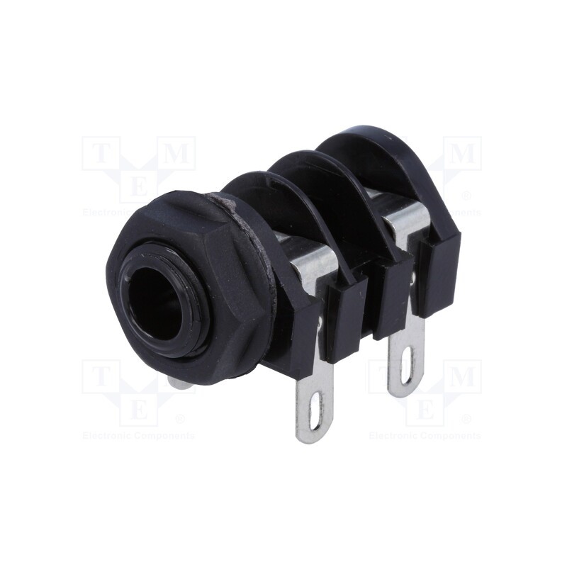 10 pcs : S2/BNB (CL1160A) - Socket, Jack 6,3mm, female, mono,with double switch, ways: 2, S2