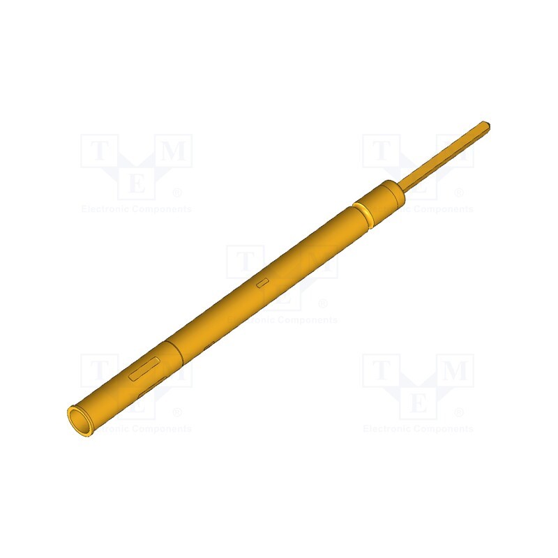 10 pcs : KS-112 47 - Test probe socket, Contact plating: gold-plated, KS-112, 36.2mm