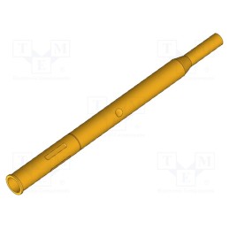 10 pcs : KS-112 35 - Test probe socket, Contact plating: gold-plated, KS-112, 28mm