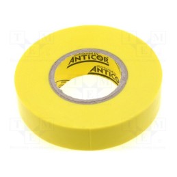 10 rol : ELECTRIX 202 SUPERFLEX - Tape: electrical insulating, W: 19mm, L: 20m, Thk: 190um, yellow