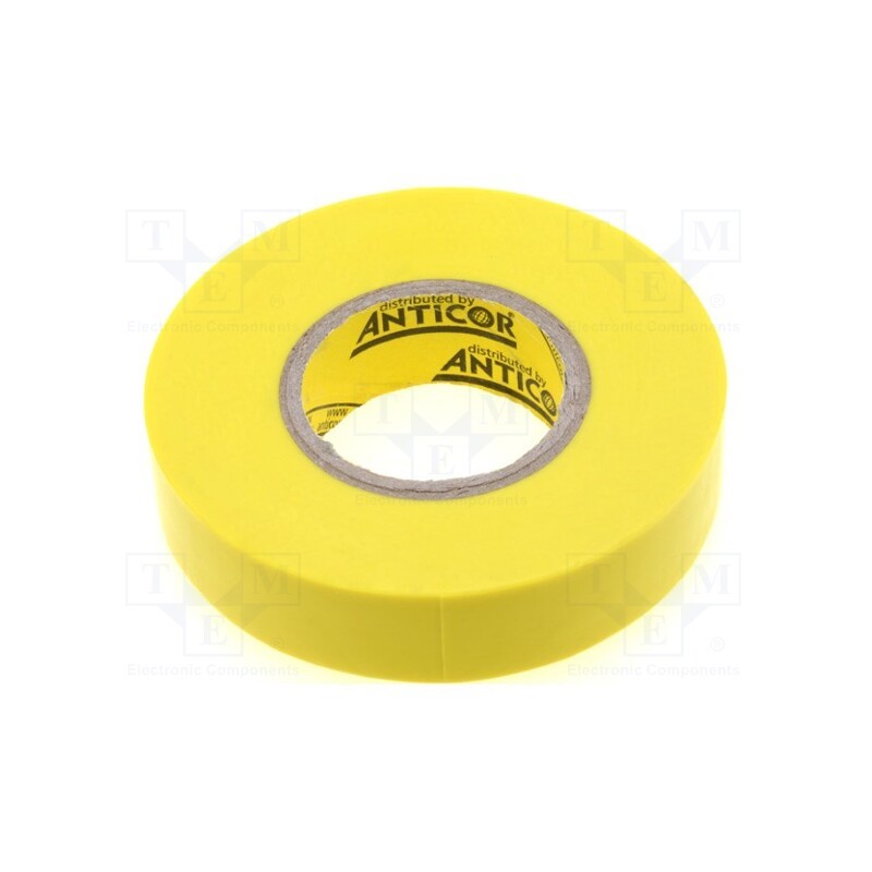 10 rol : ELECTRIX 202 SUPERFLEX - Tape: electrical insulating, W: 19mm, L: 20m, Thk: 190um, yellow