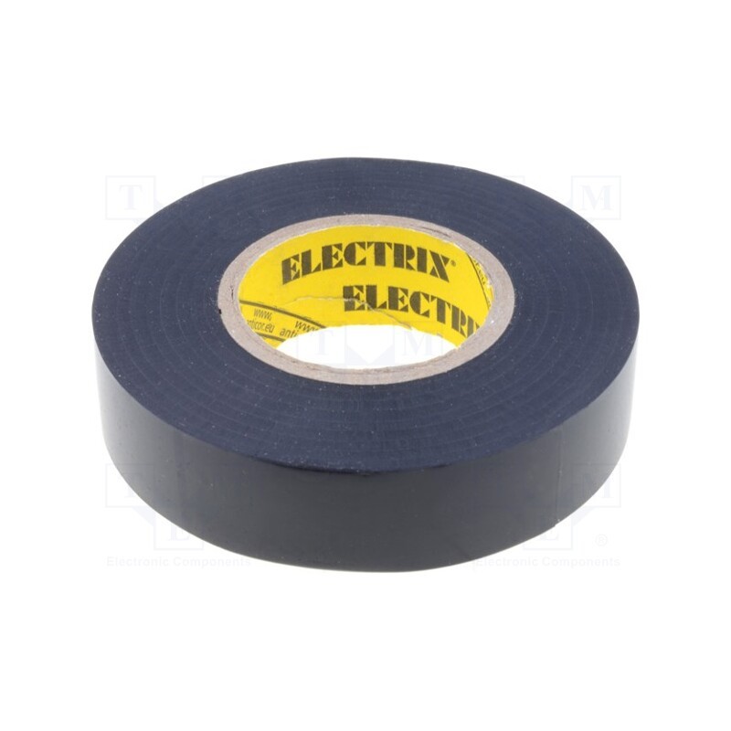 10 rol : ELECTRIX 202 SUPERFLEX - Tape: electrical insulating, W: 19mm, L: 20m, Thk: 190um, black, 100%