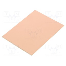 10 pcs : 611-2 - Laminate, FR4,epoxy resin, 1.6mm, L: 75mm, W: 100mm, Coating: copper