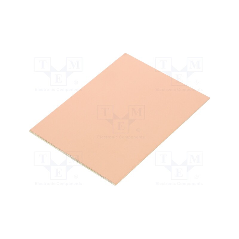 10 pcs : 611-2 - Laminate, FR4,epoxy resin, 1.6mm, L: 75mm, W: 100mm, Coating: copper