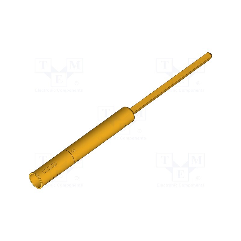 10 pcs : KS-113 46 - Test probe socket, Contact plating: gold-plated, KS-113, 43mm