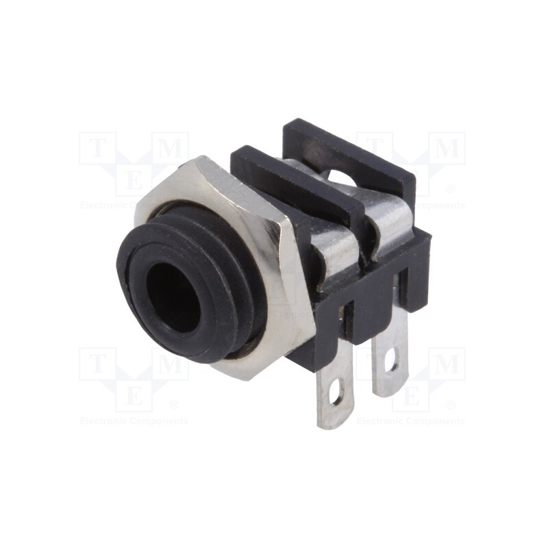 10 pcs : S6/BB (CL1382) - Socket, Jack 3,5mm, female, mono, ways: 2, angled 90°, soldering