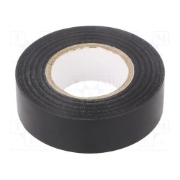 10 rol : TAŚMA 2701W 15MM/20M CZARNA - Tape: electrical insulating, W: 19mm, L: 20m, Thk: 0.13mm, black
