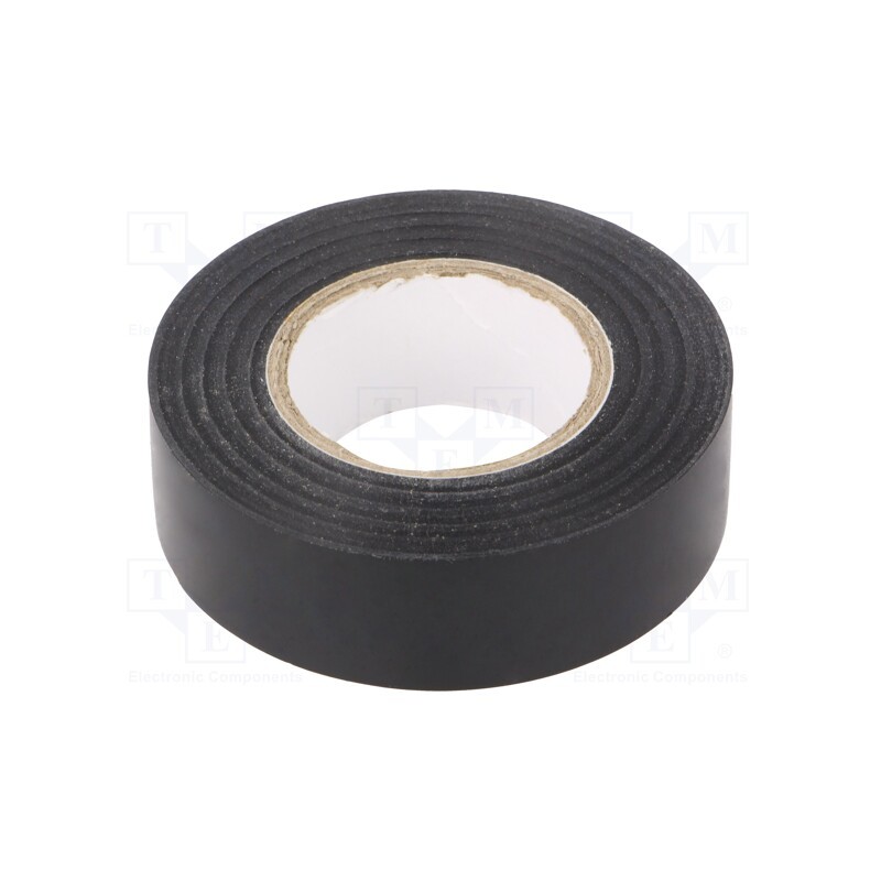 10 rol : TAŚMA 2701W 15MM/20M CZARNA - Tape: electrical insulating, W: 19mm, L: 20m, Thk: 0.13mm, black