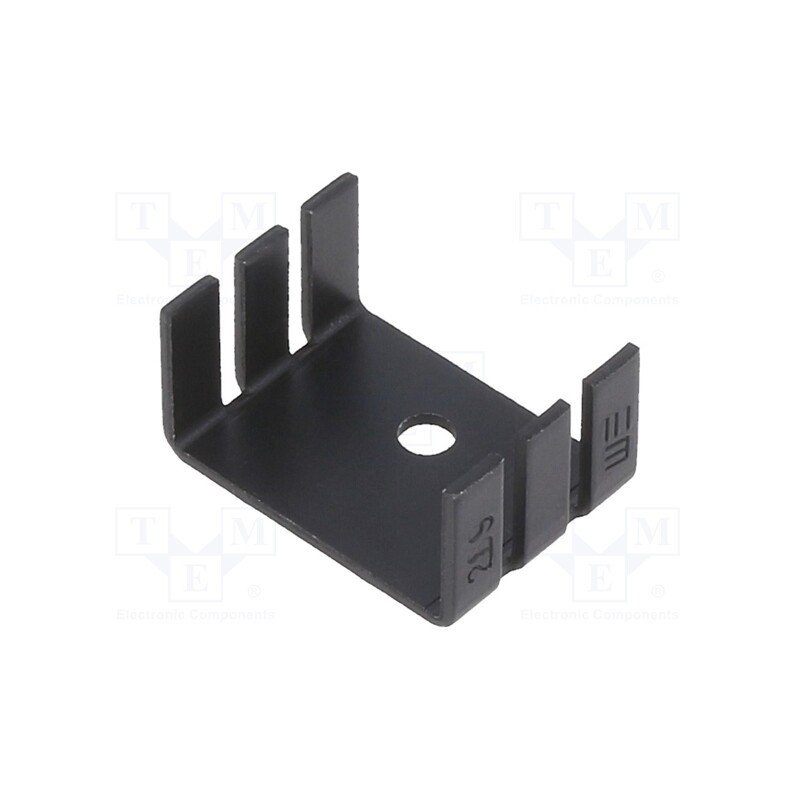 10 pcs : 289-AB - Heatsink: extruded, U, TO202,TO218,TO220, black, L: 18.1mm, 289
