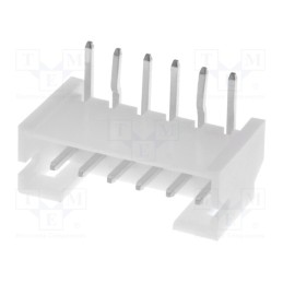 20 pcs : S6B-PH-K-S (LF)(SN) - Socket, wire-board, male, PH, 2mm, PIN: 6, THT, 100V, 2A, -25÷85°C