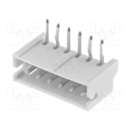 10 pcs : S6B-ZR (LF)(SN) - Socket, wire-board, male, ZH, 1.5mm, PIN: 6, THT, 50V, 1A, -25÷85°C