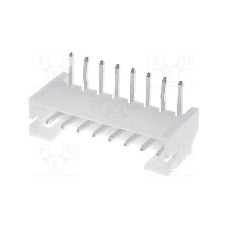 10 pcs : S8B-PH-K-S (LF)(SN) - Socket, wire-board, male, PH, 2mm, PIN: 8, THT, 100V, 2A, -25÷85°C