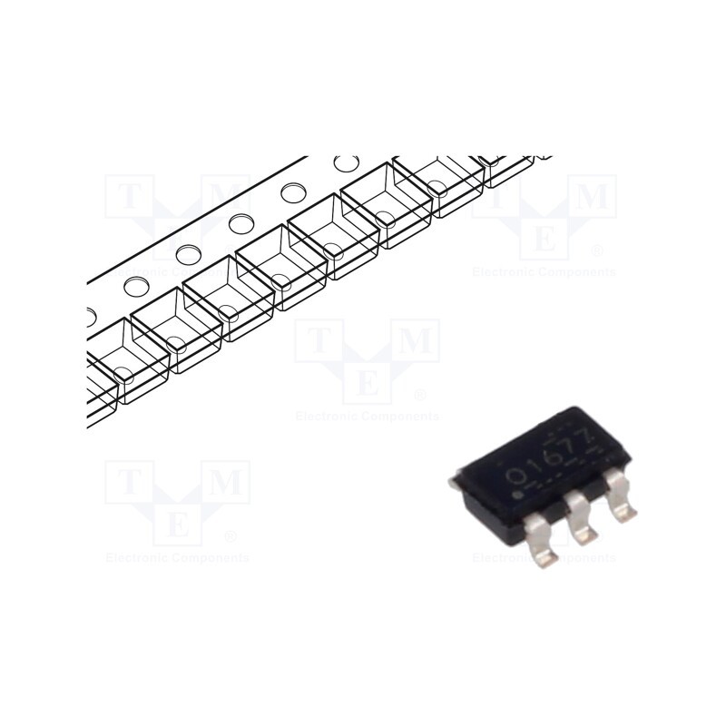 10 pcs : OPA1677DBVR - IC: audio amplifier, rail-to-rail output, Ch: 1, SOT23-5