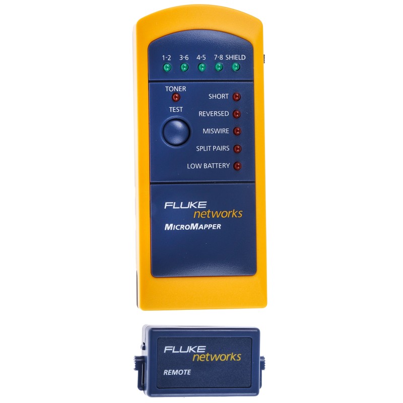 1 pcs - Fluke Networks Cable Tester RJ11, RJ45, MICROMAPPER