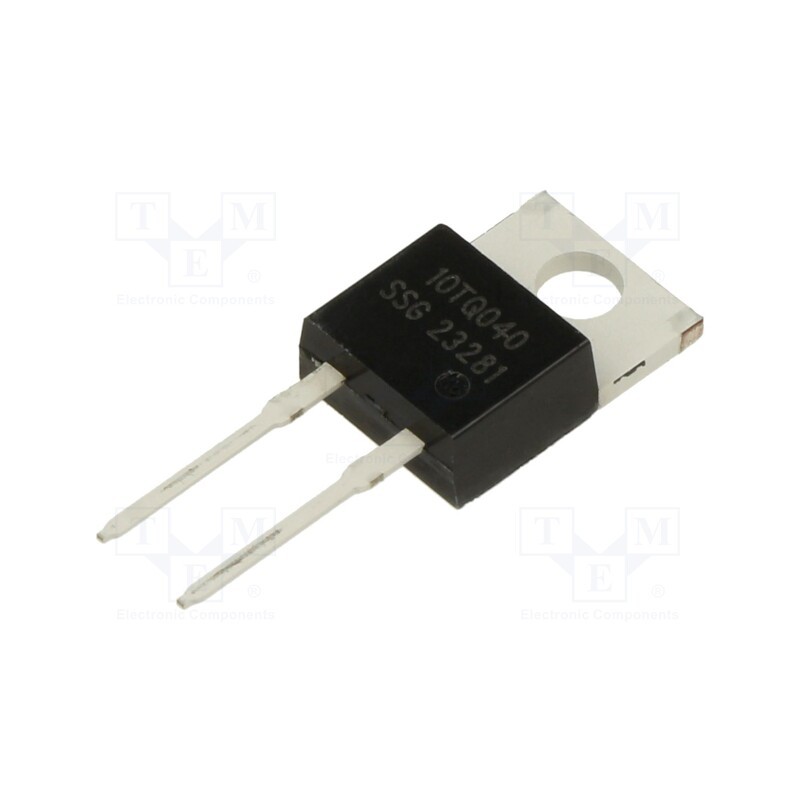 10 pcs : 10TQ040 - Diode: Schottky rectifying, THT, 40V, 10A, TO220AB, , Ir: 2mA