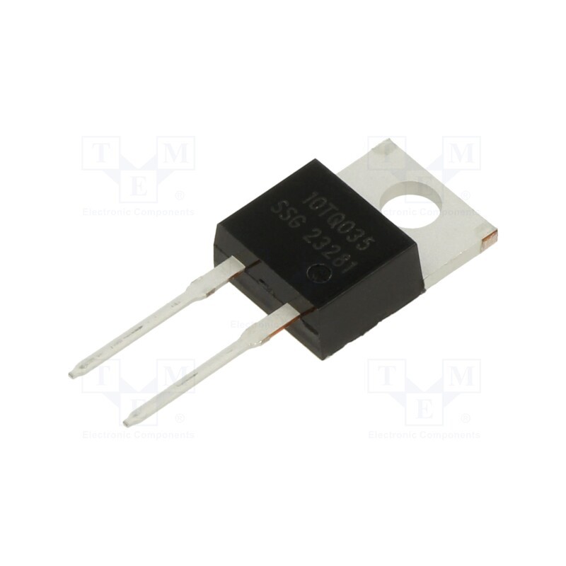 10 pcs : 10TQ035 - Diode: Schottky rectifying, THT, 35V, 10A, TO220AB, , Ir: 2mA