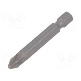 10 pcs : 862PZ/2 - Screwdriver bit, Pozidriv®, PZ2, Overall len: 50mm