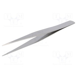 10 pcs : PTS-01 - Tweezers, 125mm, Blades: narrowed, Blade tip shape: rounded