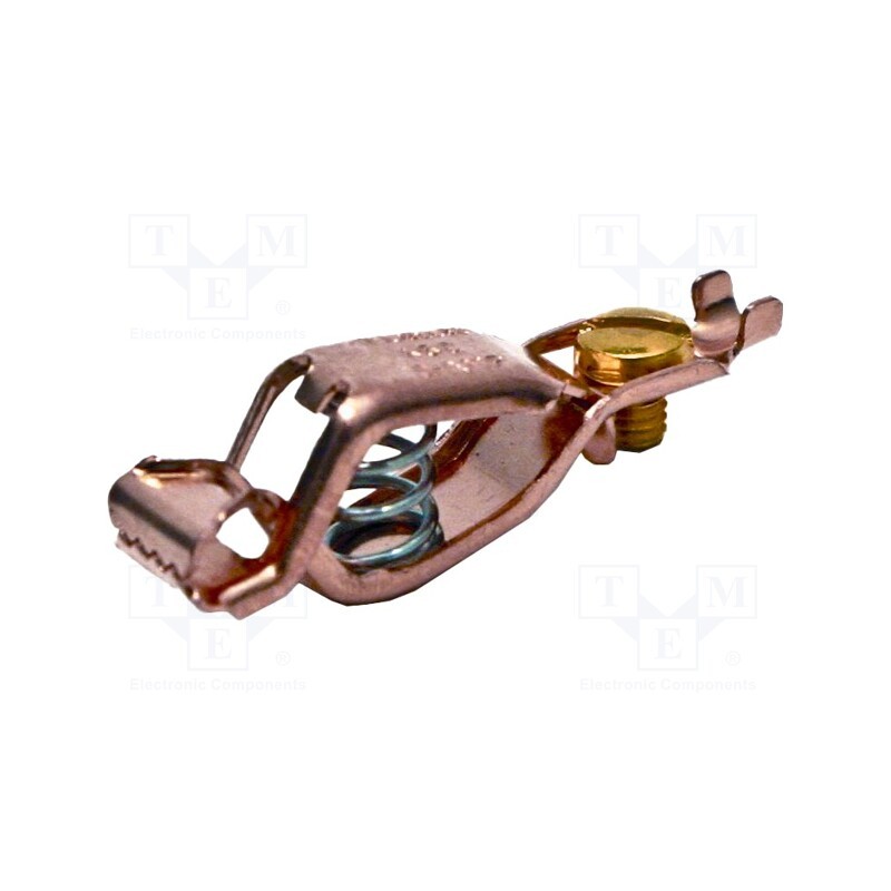 10 pcs : BU-45C - Crocodile clip, 10A, Grip capac: max.7.9mm, Overall len: 39mm