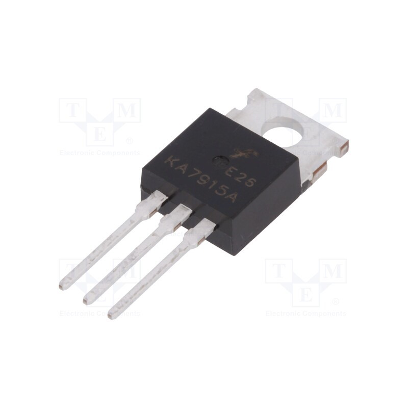 10 pcs : KA7915ATU - IC: voltage regulator, linear,fixed, -15V, 1A, TO220-3, THT,