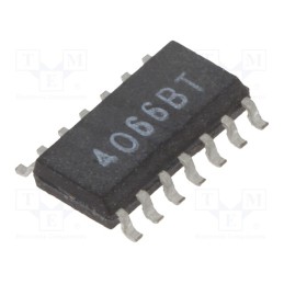 10 pcs : NTE4066BT - IC: digital, switch, Ch: 4, SO14, 3÷18VDC, 30uA, CMOS