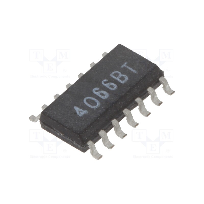 10 pcs : NTE4066BT - IC: digital, switch, Ch: 4, SO14, 3÷18VDC, 30uA, CMOS