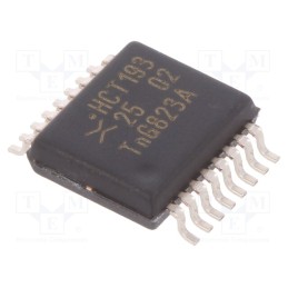 10 pcs : 74HCT193DB,112 - IC: digital, 4bit,binary up/down counter, CMOS,TTL, SMD, SSOP16